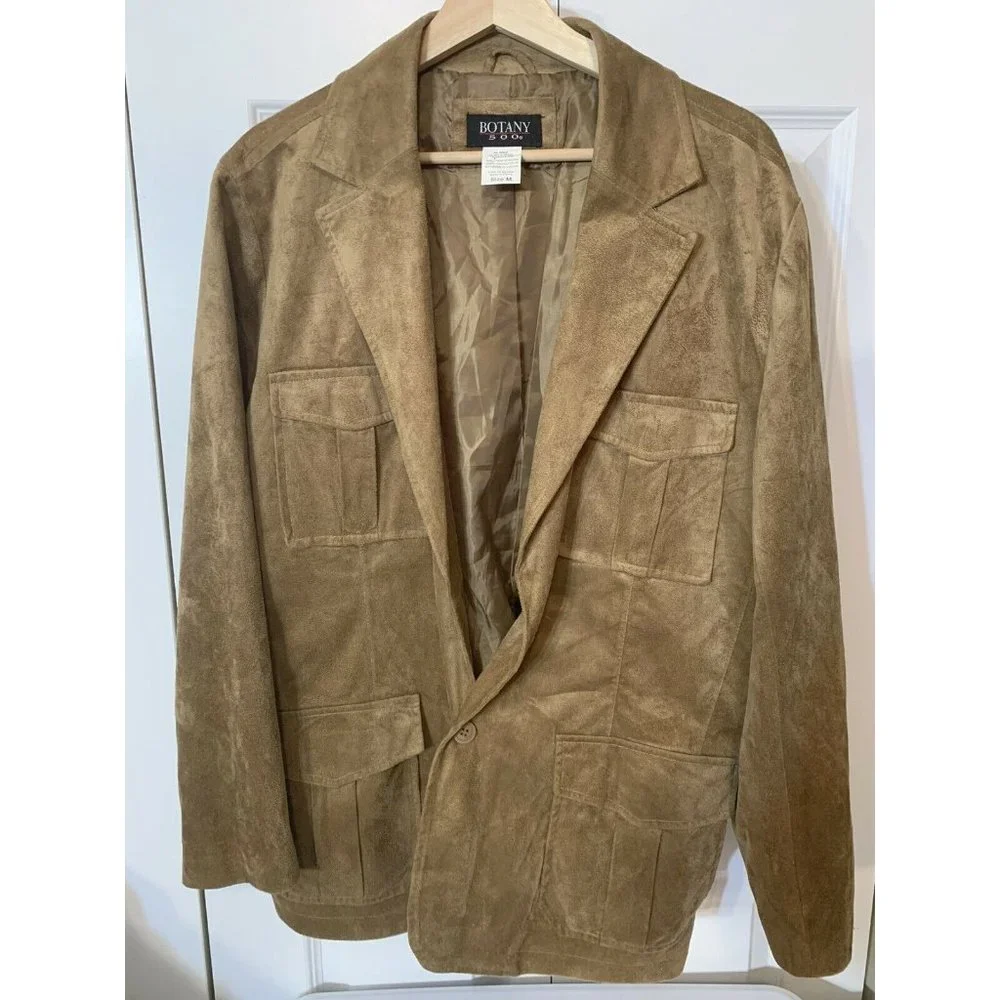 Vtg Botany 500 Tan‎ Coat Jacket Men’s Sz M